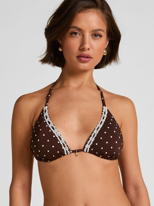 Bikini Triangle With Padding Brown