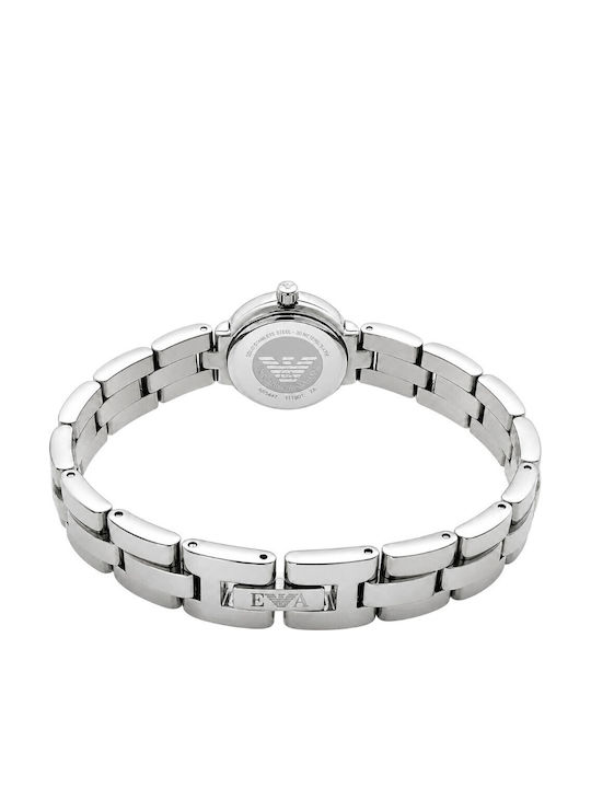 Emporio Armani Ρολόι Μπαταρίας με Μεταλλικό Μπρασελέ Emporio Armani Ρολόι Μπαταρίας με Μεταλλικό Μπρασελέ