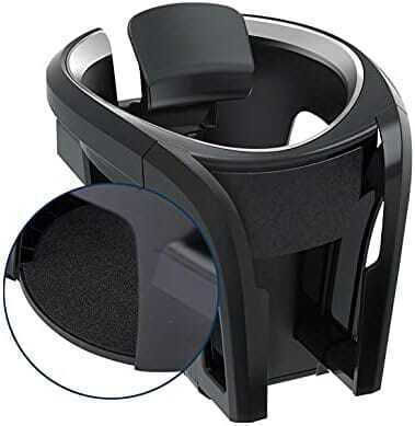 Car Cup Holder with Mobile Mount 1 Slot for AC Vent in Black Colour