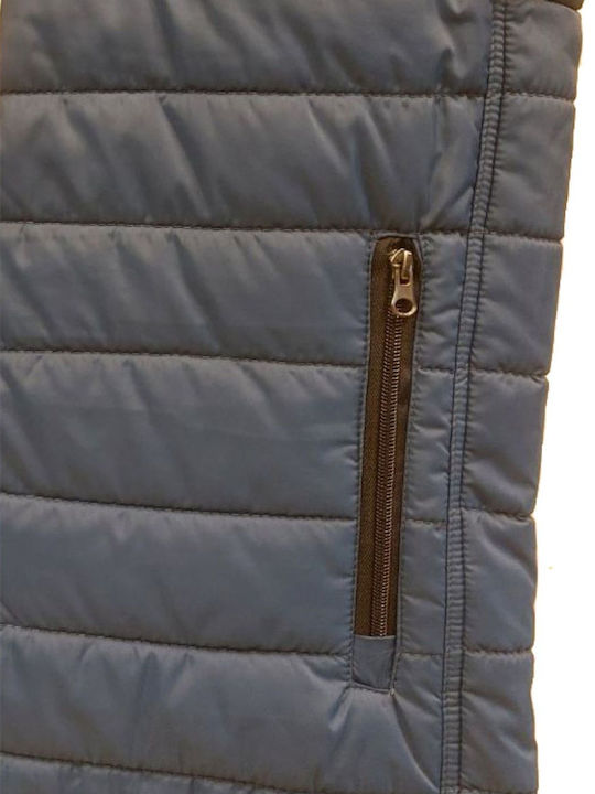 Αμάνικο Μπουφάν Puffer Μπλέ