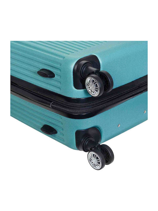 Seagull Hard Green Suitcases With 4 Wheels Set Of 3 Pieces