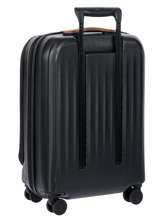 Bric's Milano Cabin Travel Suitcase Black with 4 Wheels Height 55cm