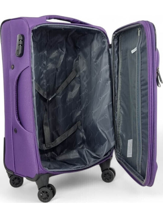 Diplomat Medium The Lisbon Collection Medium Purple Suitcase With 4 Wheels Height 68cm