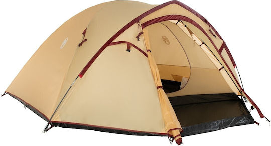 Coleman Darwin Summer Camping Tent Igloo Beige with Double Cloth for 4 People 260x210x130cm