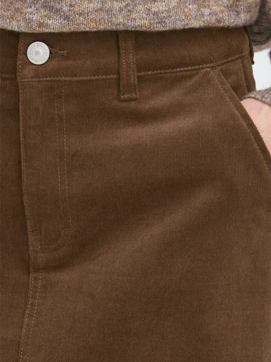 Midi Damenrock Braun