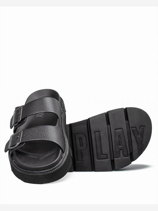 Hallan Men's Sandals In Black Colour