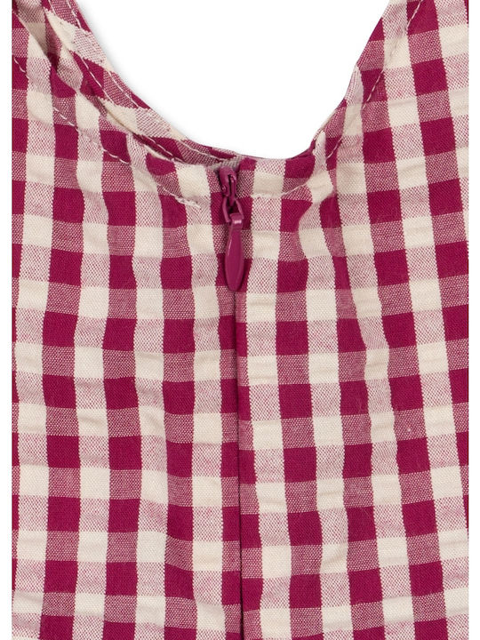 Παιδικό Φόρεμα Αμάνικο Rasberry Check