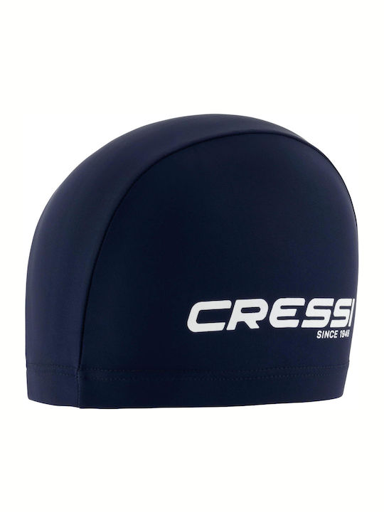 Cressi Tago Swim Cap Spandex Blue White Ncc