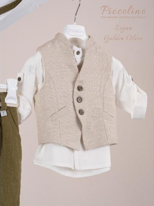Piccolino Costum De Botez Pentru Băiat Logan Logan Verde Piccolino Costum De Botez Pentru Băiat Logan Logan Verde