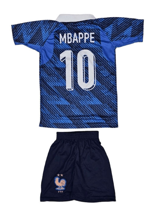 Kinder Fußball Set Mbappe Nationalmannschaft Frankreich Weltmeisterschaft 2026 Blau Balón De Oro Unisex Kinder Ab8183