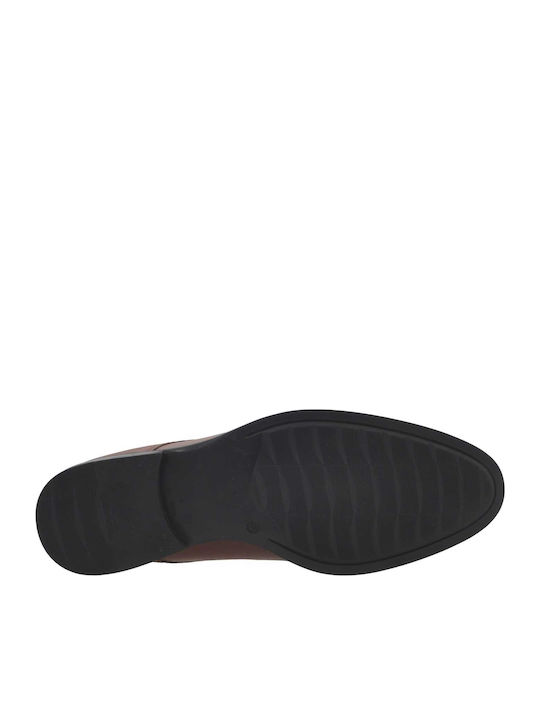 Herren Schuhe Braune Leder Schnürschuhe