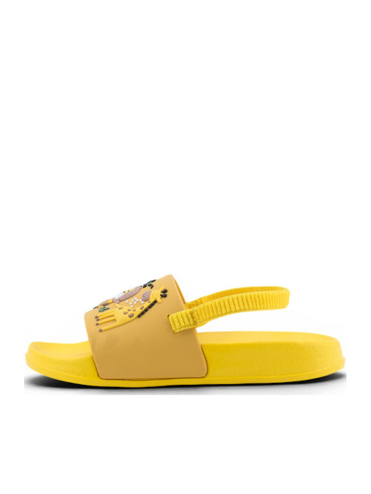 Kids' Flip Flops Slides Yellow
