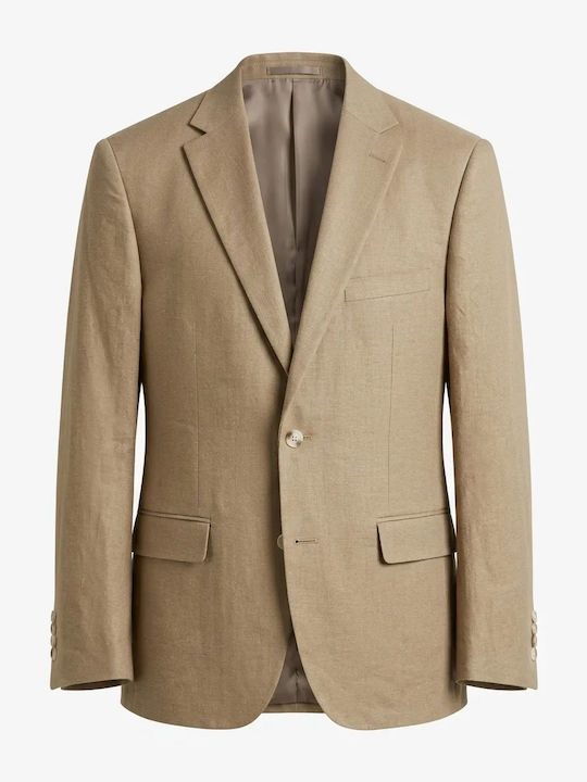 Summer Men's Suit Beige