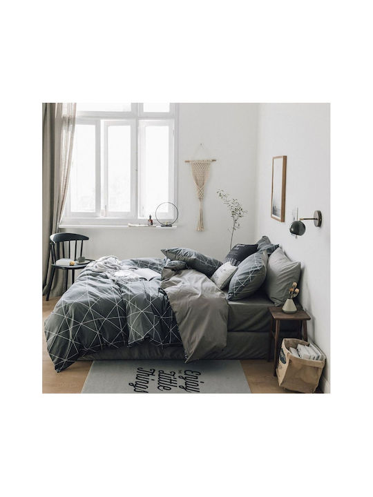 SteweHome Σεντόνι Μονό 160x220εκ. Γκρι