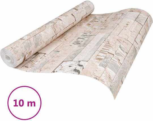 Fabric Beige Wall Wallpaper 1000x53cm