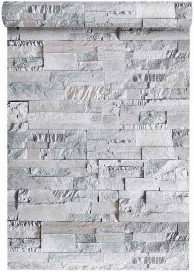 Fabric Gray Wall Wallpaper 1000x53cm