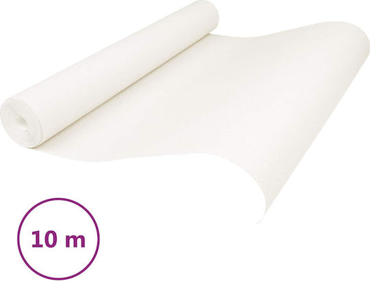 Fabric White Wall Wallpaper 1000x53cm