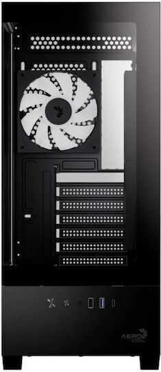 Aerocool ACCM-PN06033.11 Gaming Middle Tower Carcasă PC cu Fereastră Laterală Neagră