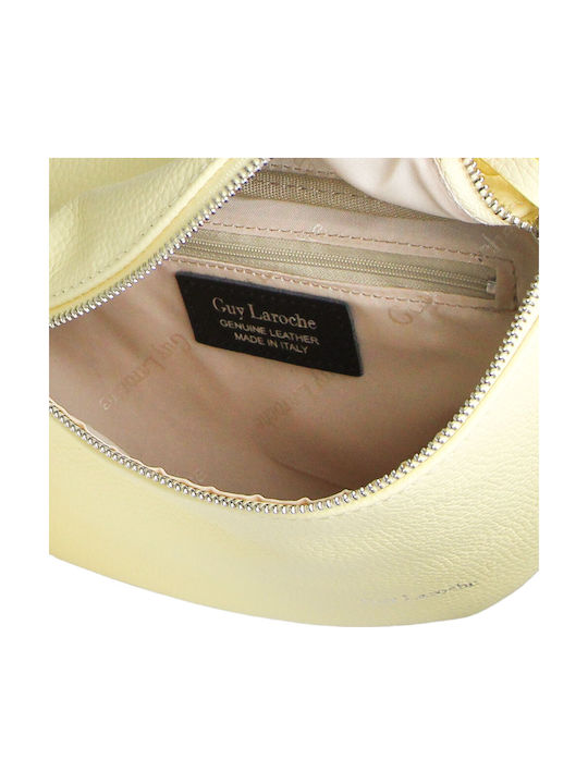 Leather Women's Shoulder Bag Yellow