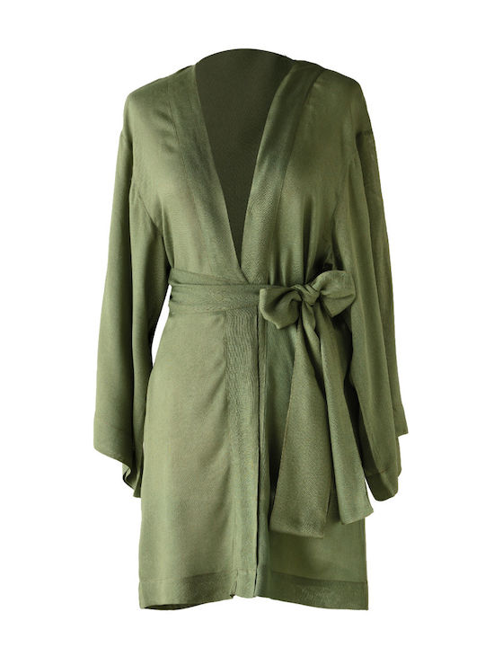 Kentia Sundress Γυναικείο Μακρύ Φόρεμα Παραλίας Green