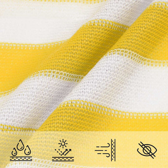 vidaXL Rectangular Shade Sail Yellow 2x3.5x3.5m