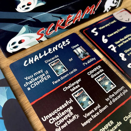 Επιτραπέζιο Παιχνίδι Scream! Campers VS. Creatures για 3-5 Παίκτες 15+ Ετών BEZSCREAM (EN) Bezier Games