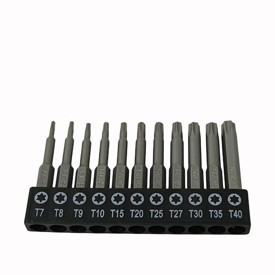 Σετ Μύτες Torx Τρύπα 11 Τεμαχίων 50mm Sks Tools 17020033