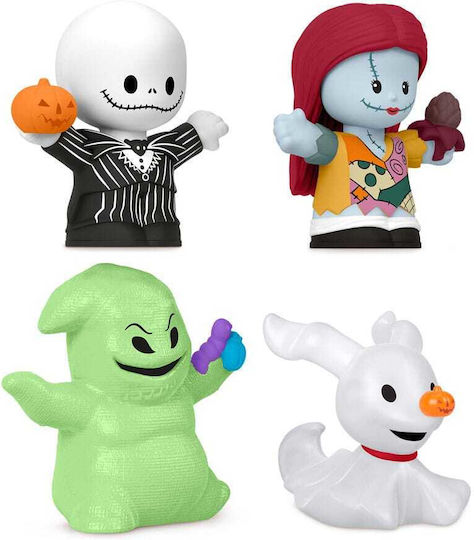 Nightmare Before Christmas Fisher-price Little People Collector Mini Figures 4-pack 7 Cm