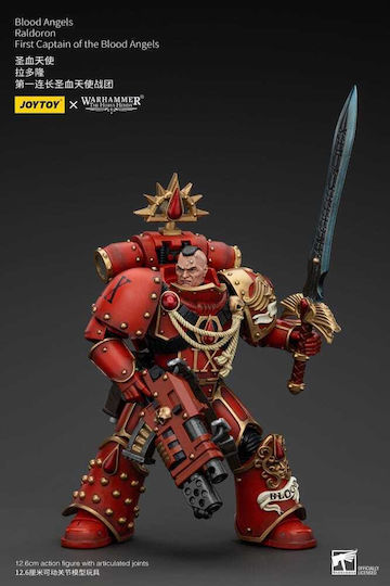 Warhammer Horus Heresy Action Figure 1:18 Blood Angels Raldoron First Captain Blood Angels 13 Cm