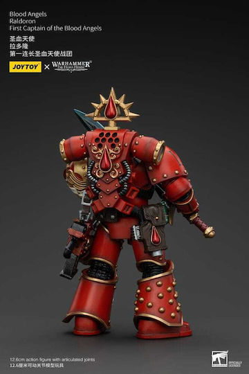 Warhammer Horus Heresy Action Figure 1:18 Blood Angels Raldoron First Captain Blood Angels 13 Cm