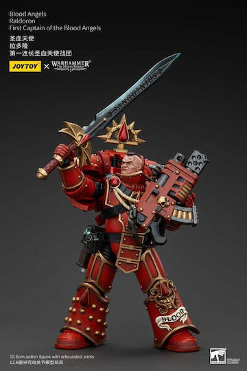 Warhammer Horus Heresy Action Figure 1:18 Blood Angels Raldoron First Captain Blood Angels 13 Cm