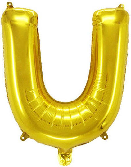 Letter U Foil Jumbo Gold 102cm