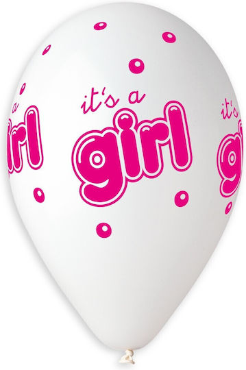 Latex Balloons It's a Girl Bubbles 25 Pieces
