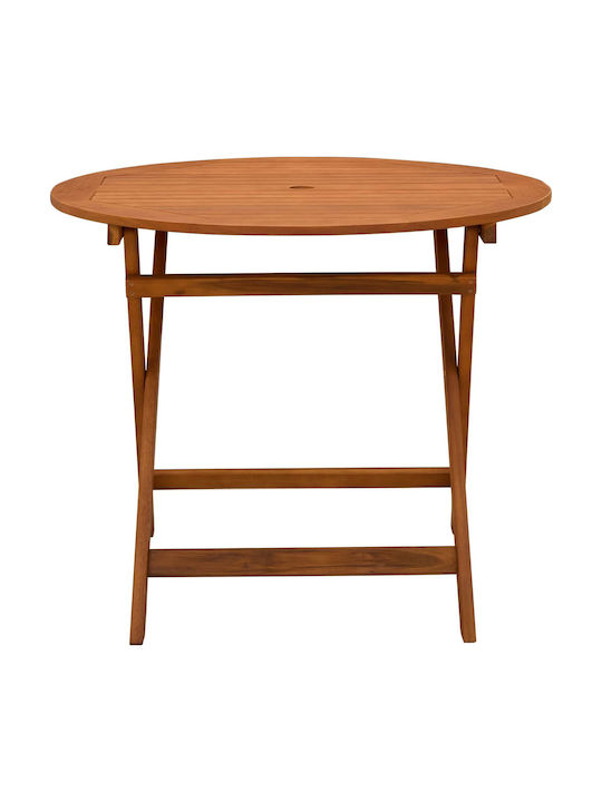 Holztisch Für Kleine Außenbereiche Zusammenklappbar Braune 90x90x75cm