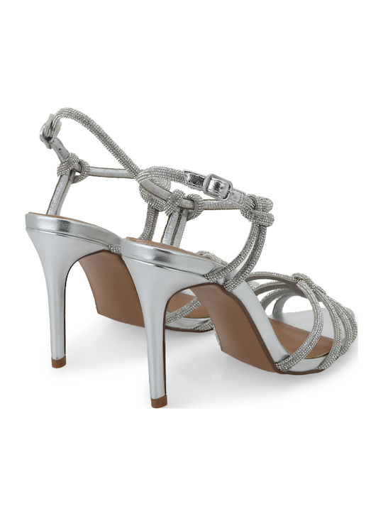 Damen Sandalen Silber
