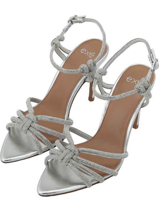 Damen Sandalen Silber