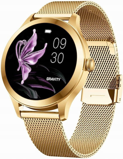 Gravity Smartwatch Pink Gold 2 Straps Gt25-1 Pro