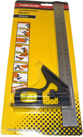 Carpenters Angle Ruler Length 30cm with Spirit Level