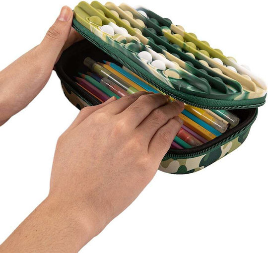 Zipit Zip & Pop Storage Box Zipper Pencil Case Green