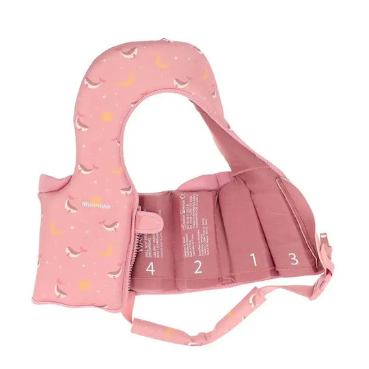 Whale Pink Protection Vest 1-2 Years Monnëka