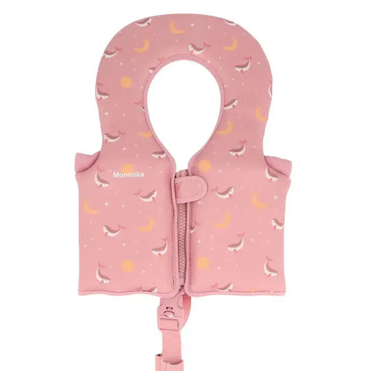 Whale Pink Protection Vest 1-2 Years Monnëka