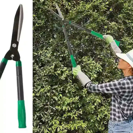 Telescopic Hedge Shears Steel Blades Easy Pruning