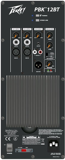 Peavey PBK 12BT Active PA Speaker 470W with 12" Woofer