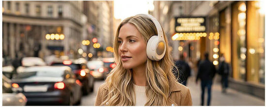 Muse M-295ANCW Wireless / Wired Over Ear Headphones White