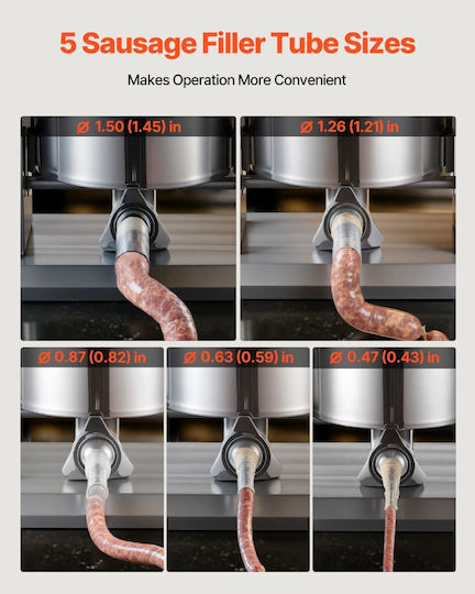 Vevor Sausage Filler with Pedal 25l