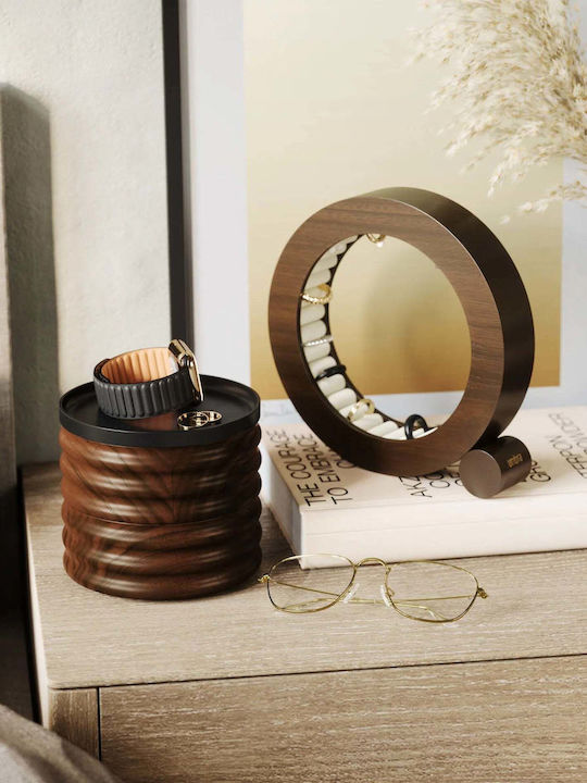 Umbra Κουτί Κοσμημάτων Ξύλινο Μαύρο 13x11cm Umbra Κουτί Κοσμημάτων Ξύλινο Μαύρο 13x11cm