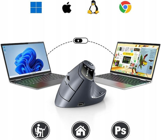 ZD1W523QWS0 Mouse Vertical Ergonomic Wireless Negru