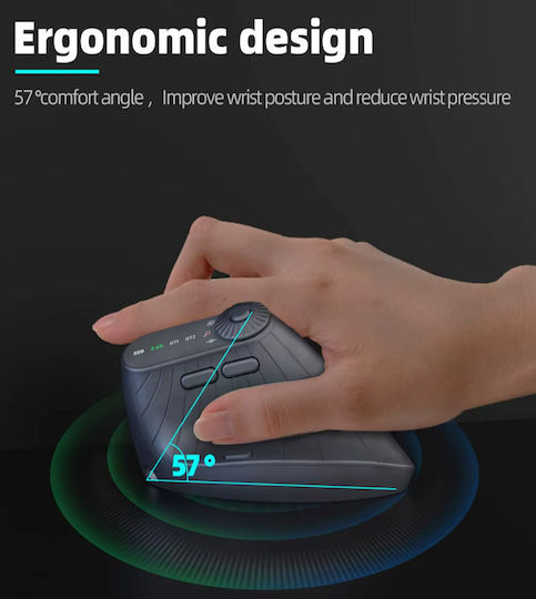 ZD1W523QWS0 Mouse Vertical Ergonomic Wireless Negru