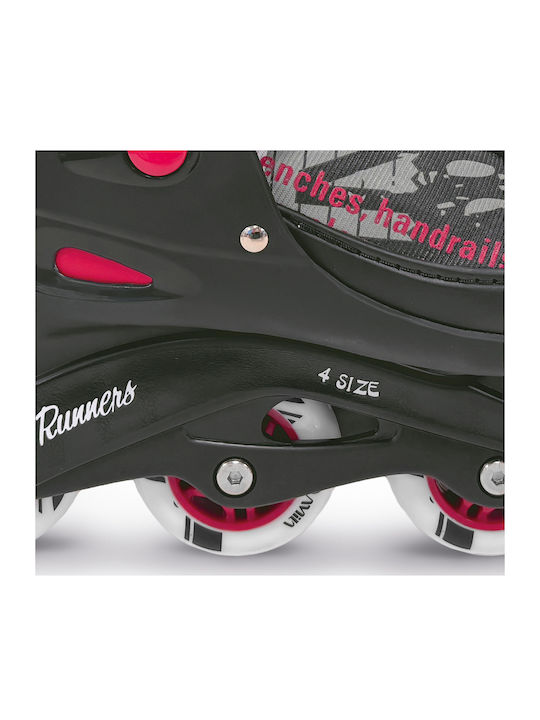AMILA Inline Αυξομειούμενα Rollers Μαύρα Παιδικά