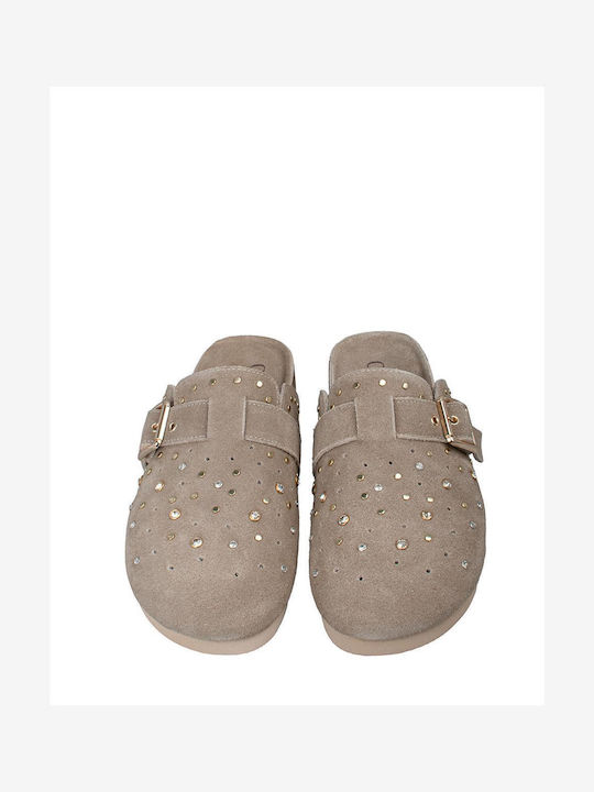 Carmela Footwear Damen Holzschuhe Beigen